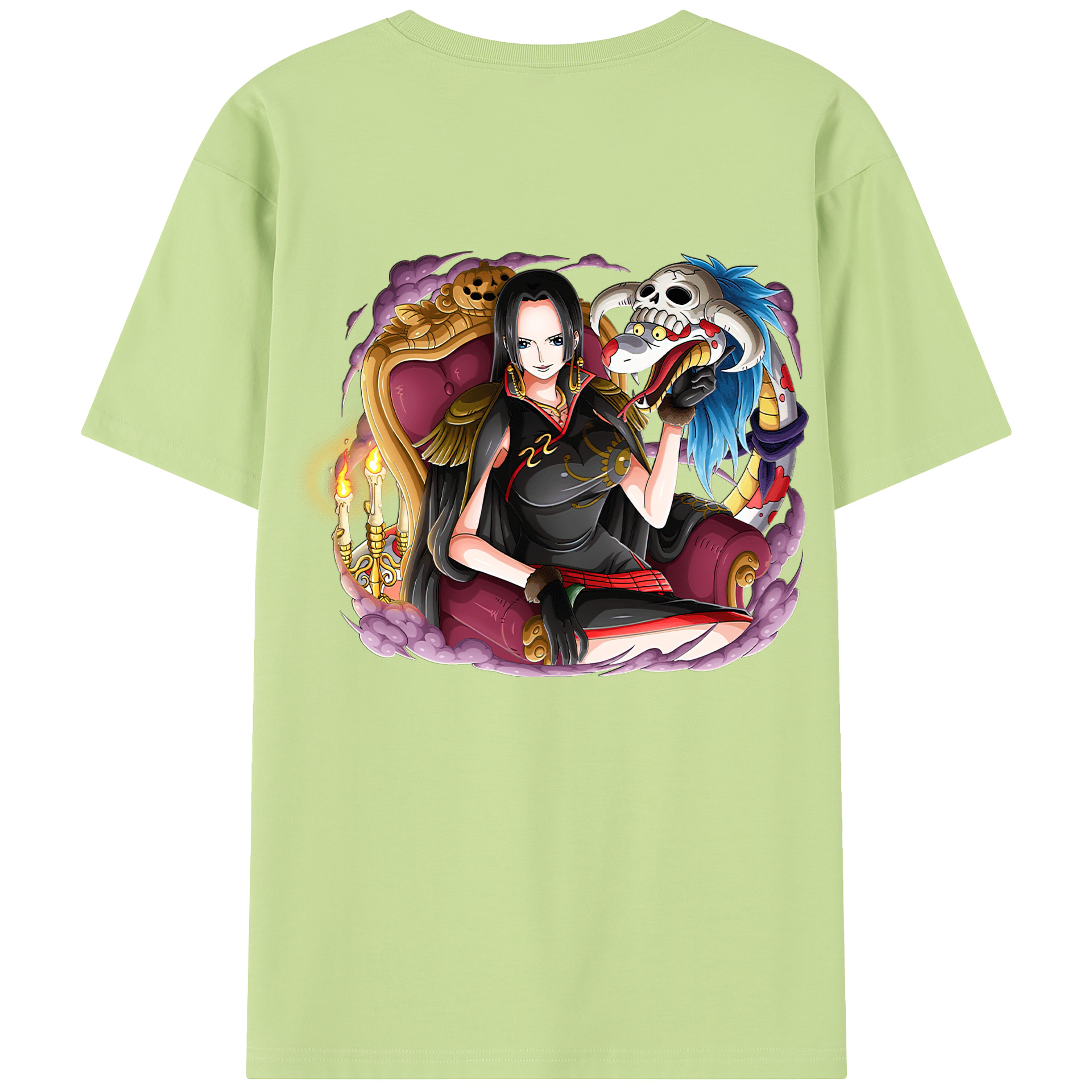 ワンピース ボア・ハンコック ONE PIECE Boa·Hancock 綿100％半袖Tシャツ（背面プリント）